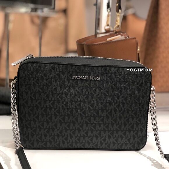 BUNDLE MICHAEL KORS EAST WEST XBODY MESSENGER CELL WALLET WEISTLET HANDBAG PURSE - Picture 2 of 16